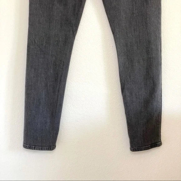 Gap 1969 Mid Rise Legging Jean Jegging Distressed Charcoal 32 / 14 - Picture 6 of 12